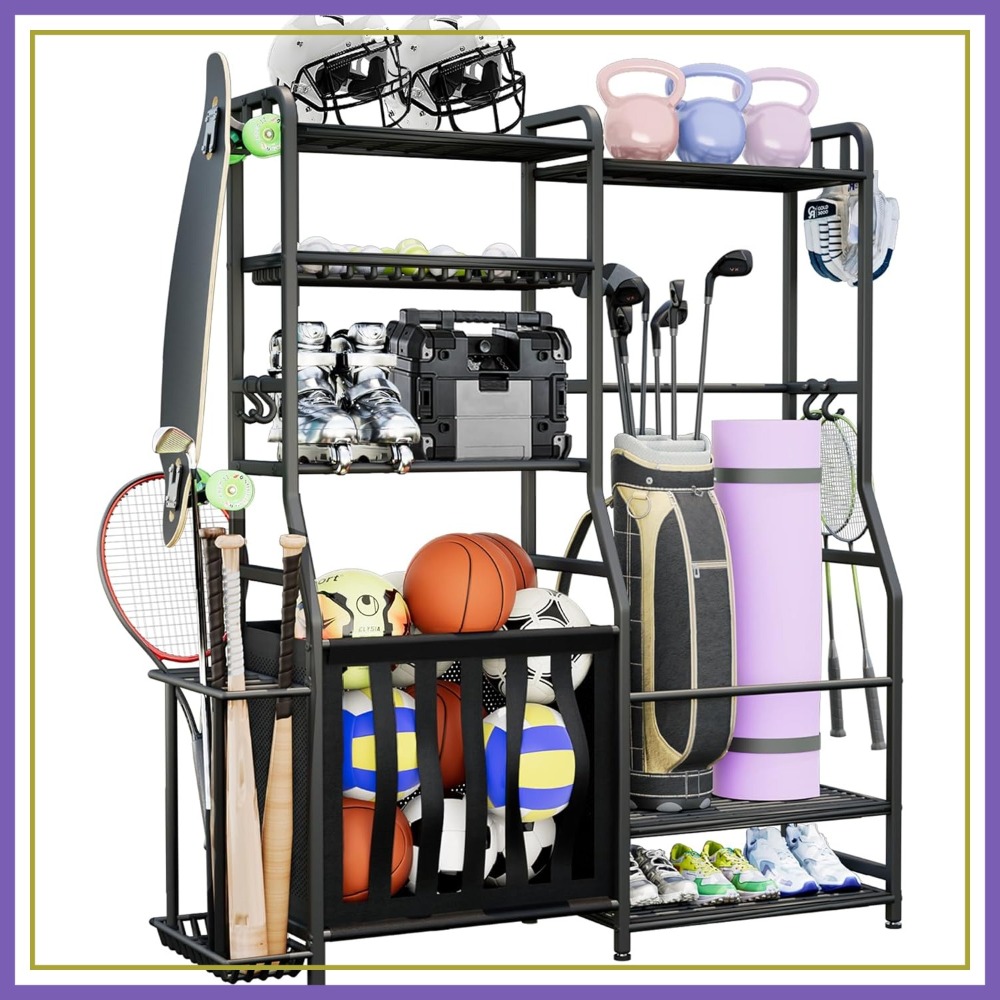 Heavy Equipment Storage - Garage Sports Equipment Organizer, Golf Bag