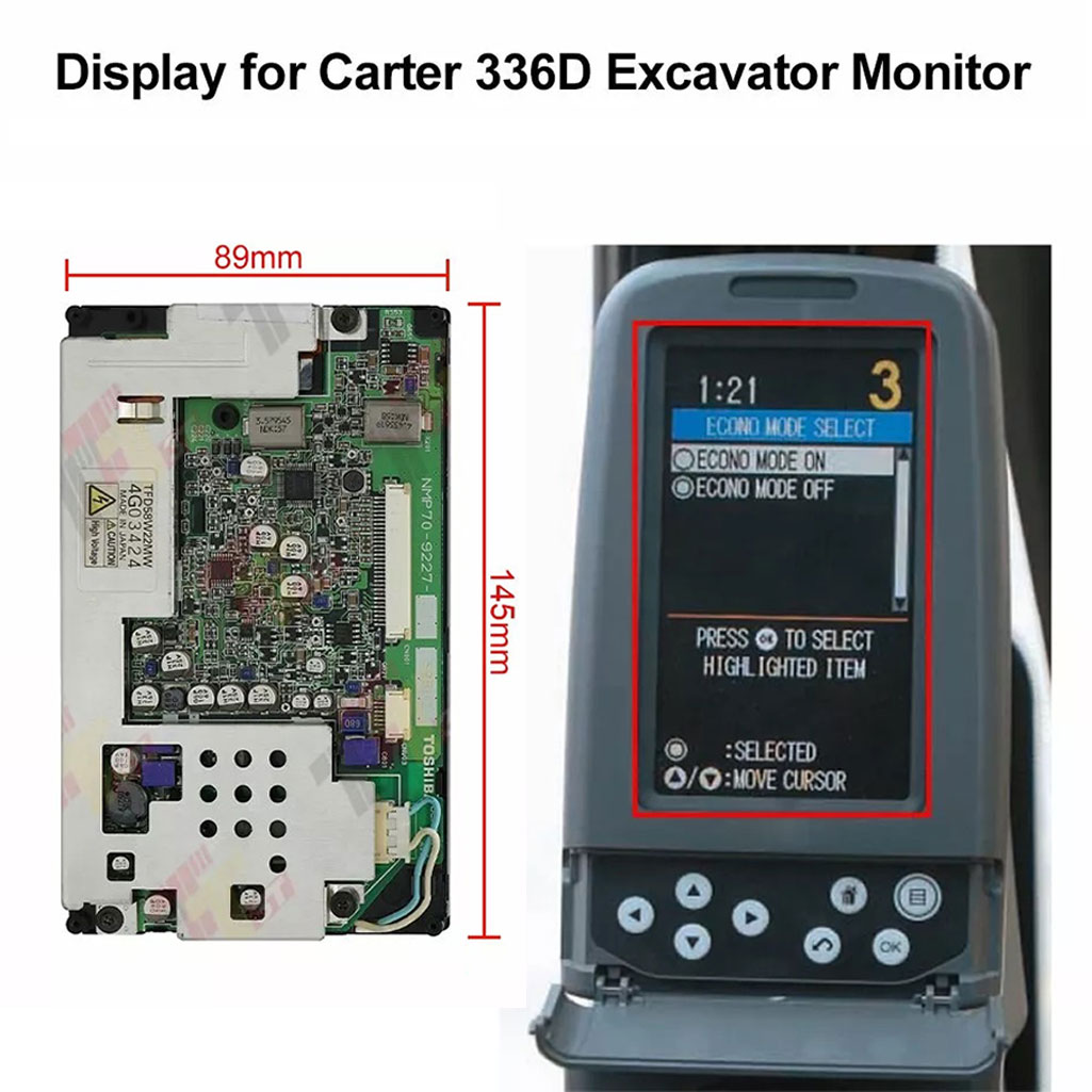 Display For Carter E320 323 33 - Heavy Equipment Hitachi reseña y precio