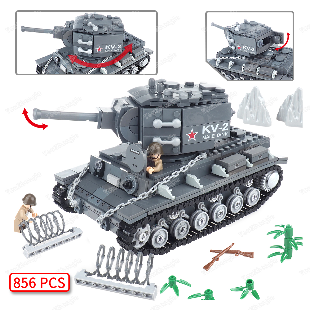 WW2 KV-2 Heavy tank Building B - Heavy Equipment Armor reseña y precio