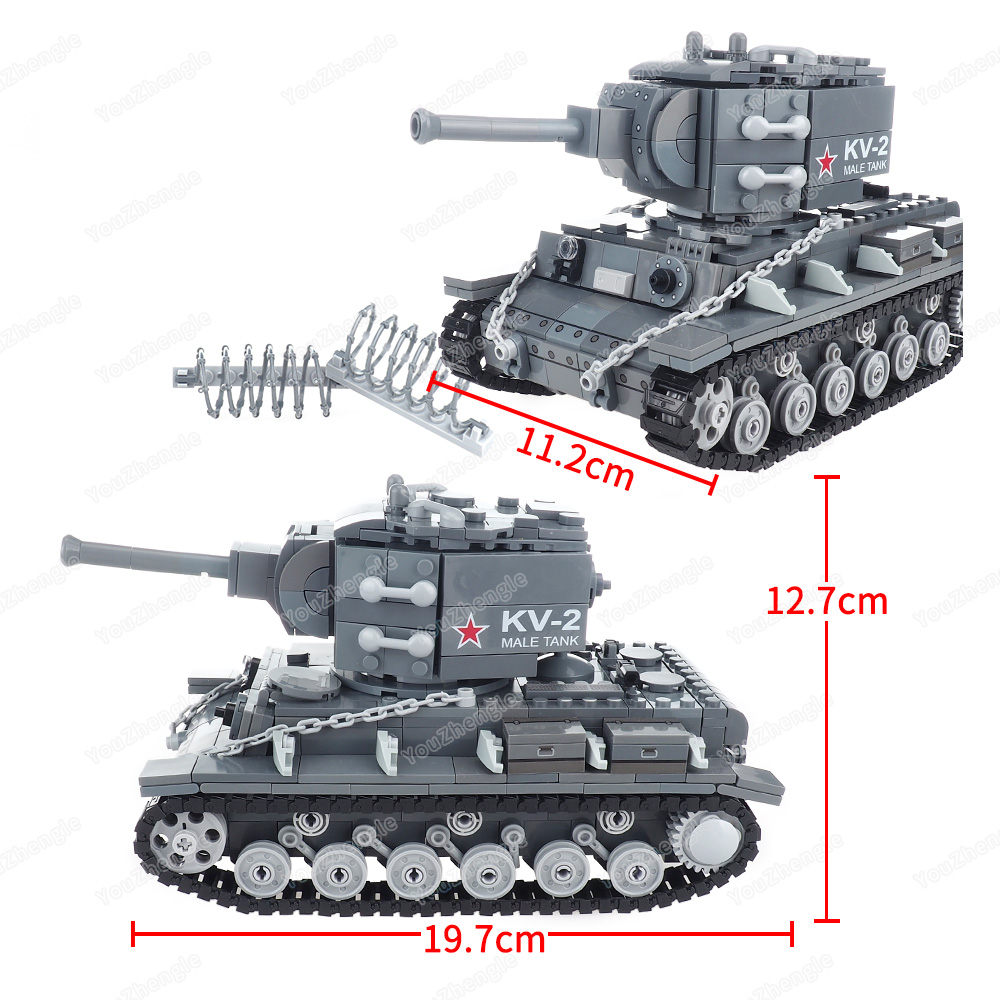 WW2 KV-2 Heavy tank Building B - Heavy Equipment Armor reseña y precio