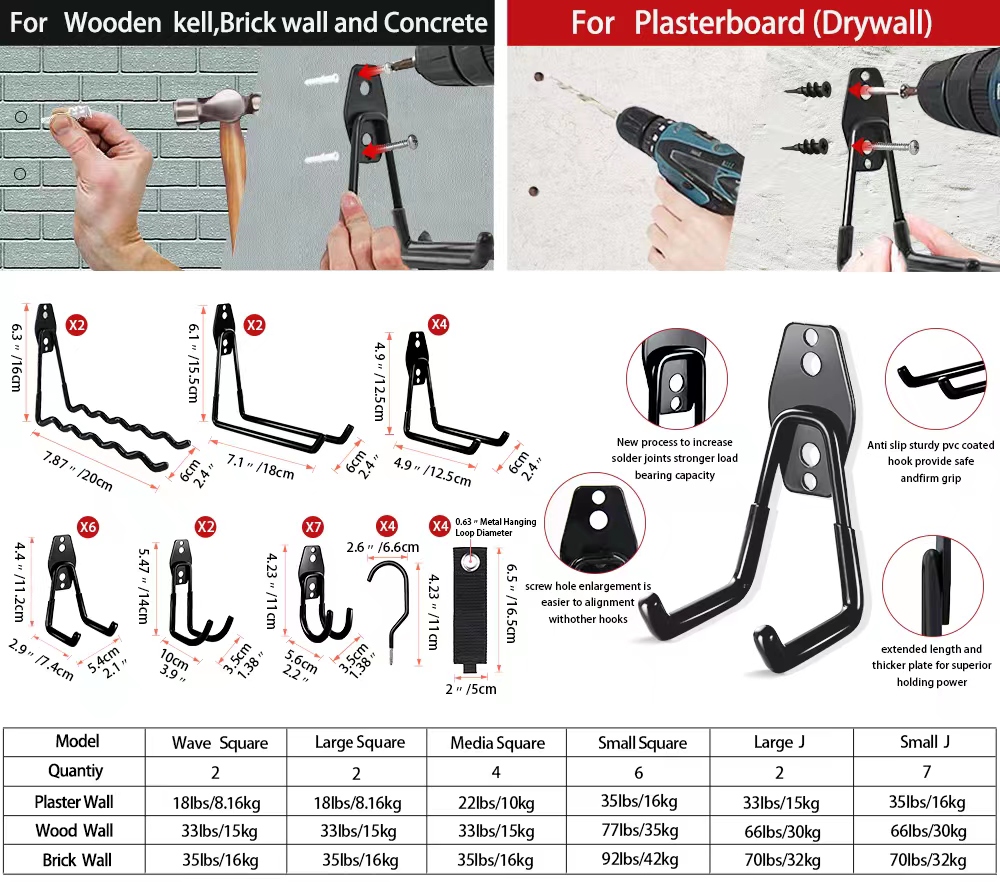 Heavy Duty Metal Hook Garage O - Heavy Equipment Storage reseña y precio