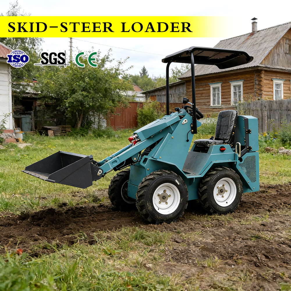 4WD Wheel Skid Steer Loader Co - Skid Steer Loader reseña y precio