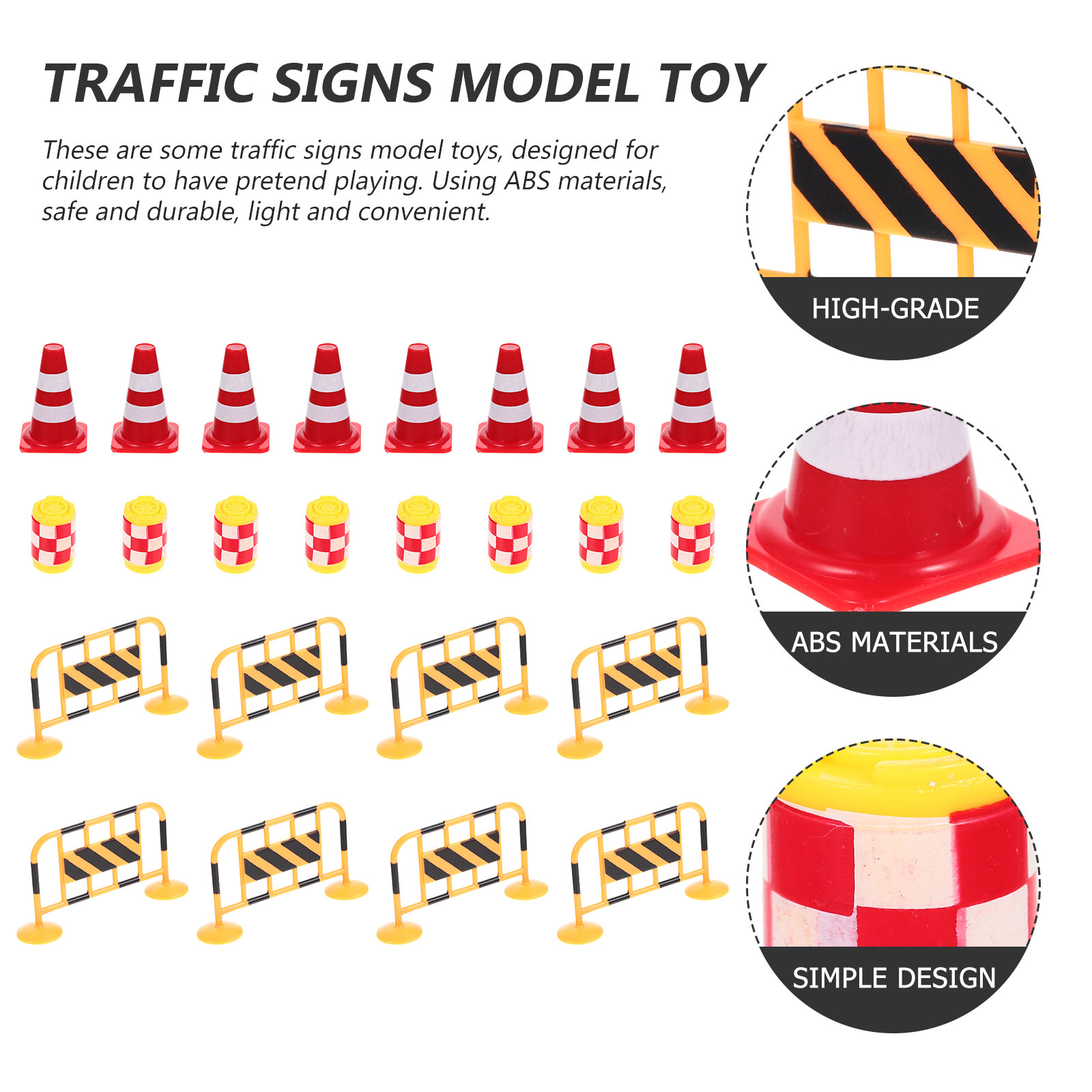 24Pcs Traffic Simulation Educa - Road Traffic Cone reseña y precio