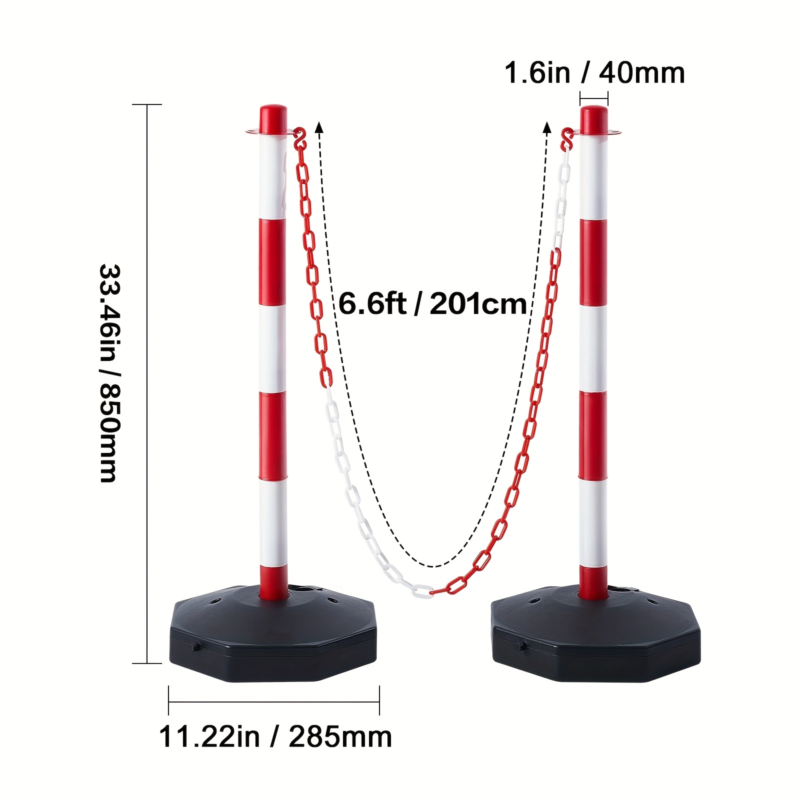 6 Pieces of Traffic Marking Wa - Road Traffic Cone reseña y precio