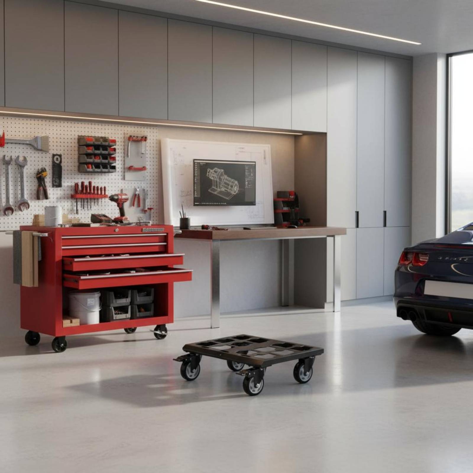 Toolbox Trolley with Brakes He - Tools Heavy Equipment reseña y precio