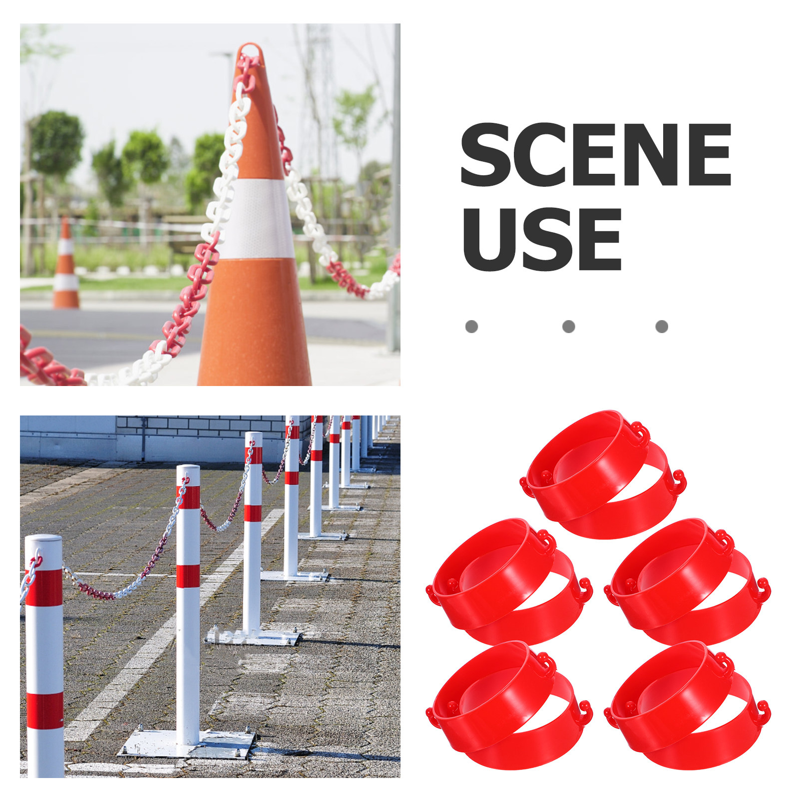 10Pcs Cone Chain Connector Pla - Road Traffic Cone reseña y precio