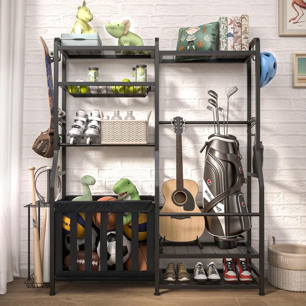 Garage Sports Equipment Organi - Heavy Equipment Storage reseña y precio