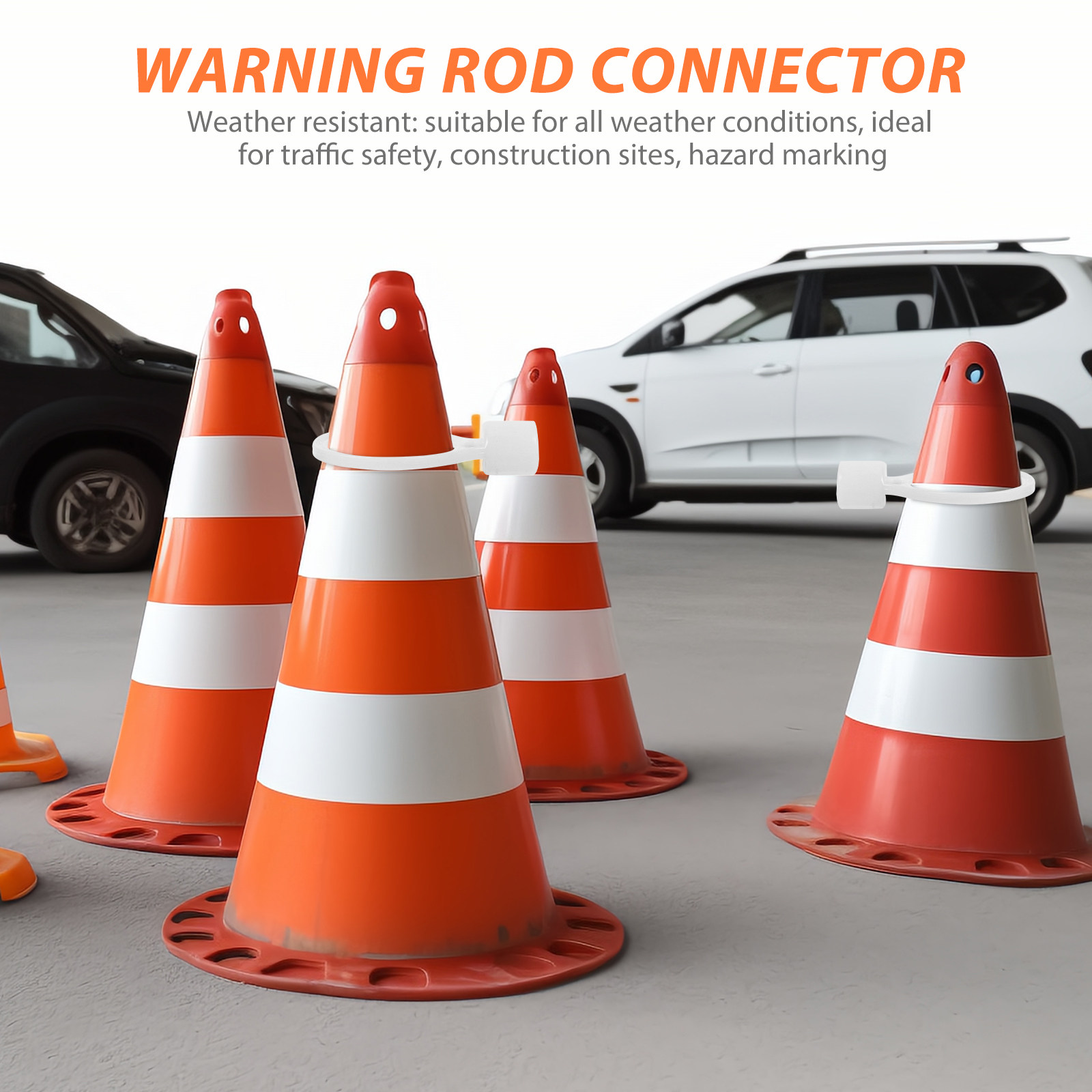 6Pcs Safety Cone Connectors Fl - Road Traffic Cone reseña y precio