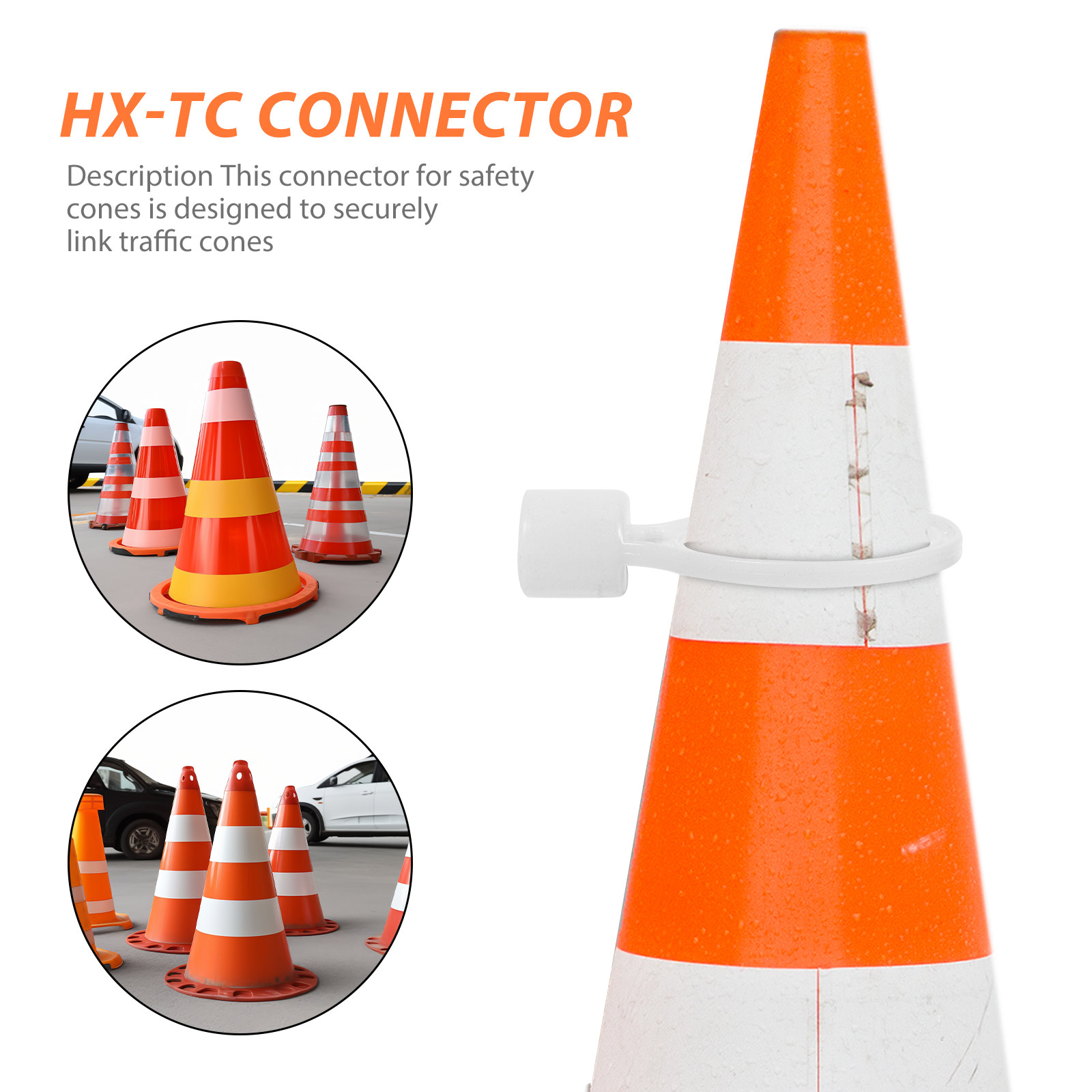 6Pcs Safety Cone Connectors Fl - Road Traffic Cone reseña y precio