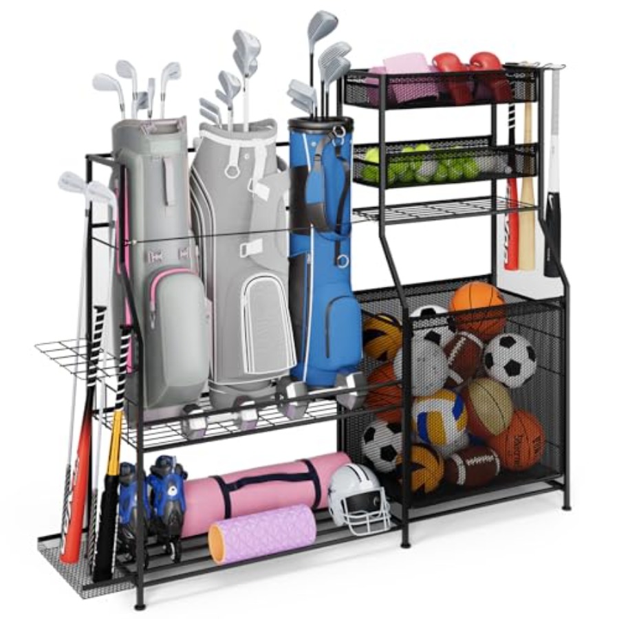 Garage Sports Equipment Organi - Heavy Equipment Storage reseña y precio