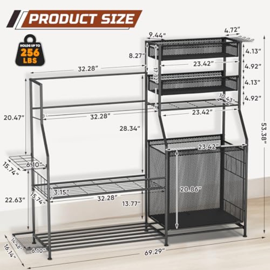 Garage Sports Equipment Organi - Heavy Equipment Storage reseña y precio