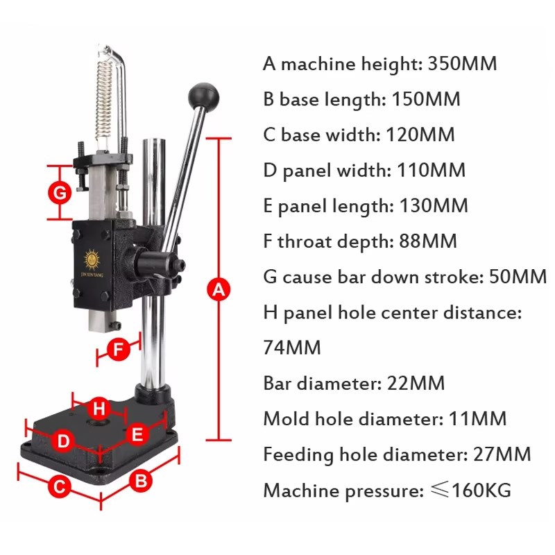 Heavy Duty Manual Press Machin - Heavy Equipment Supplies reseña y precio