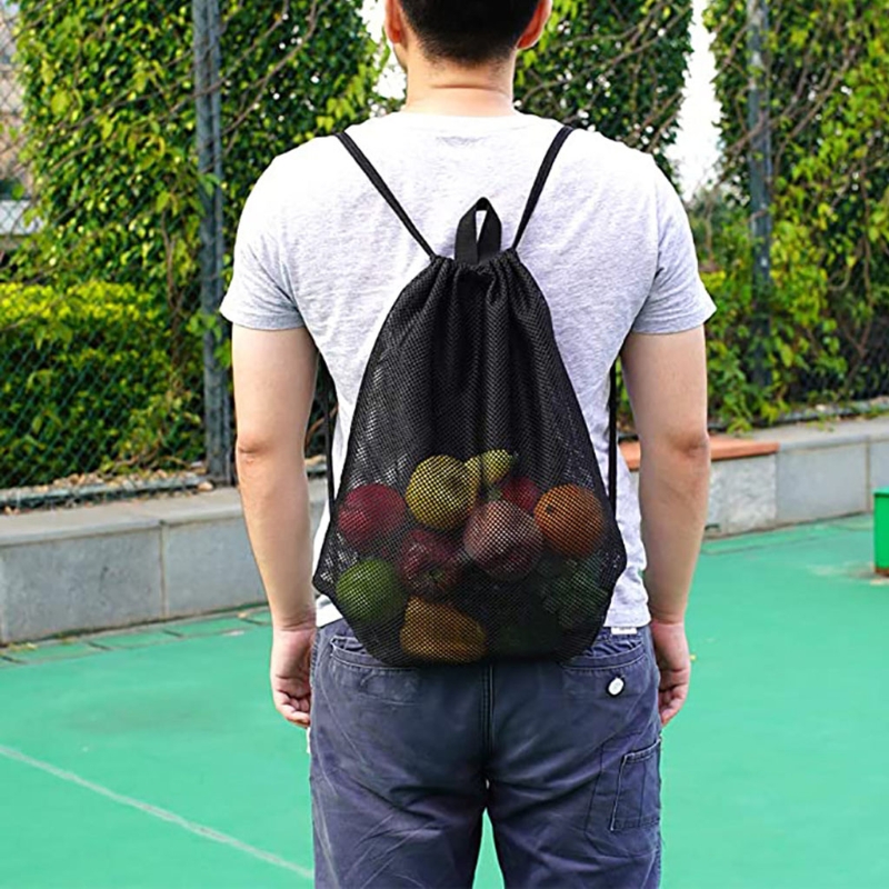 Heavy Duty Mesh Drawstring Bac - Heavy Equipment Storage reseña y precio