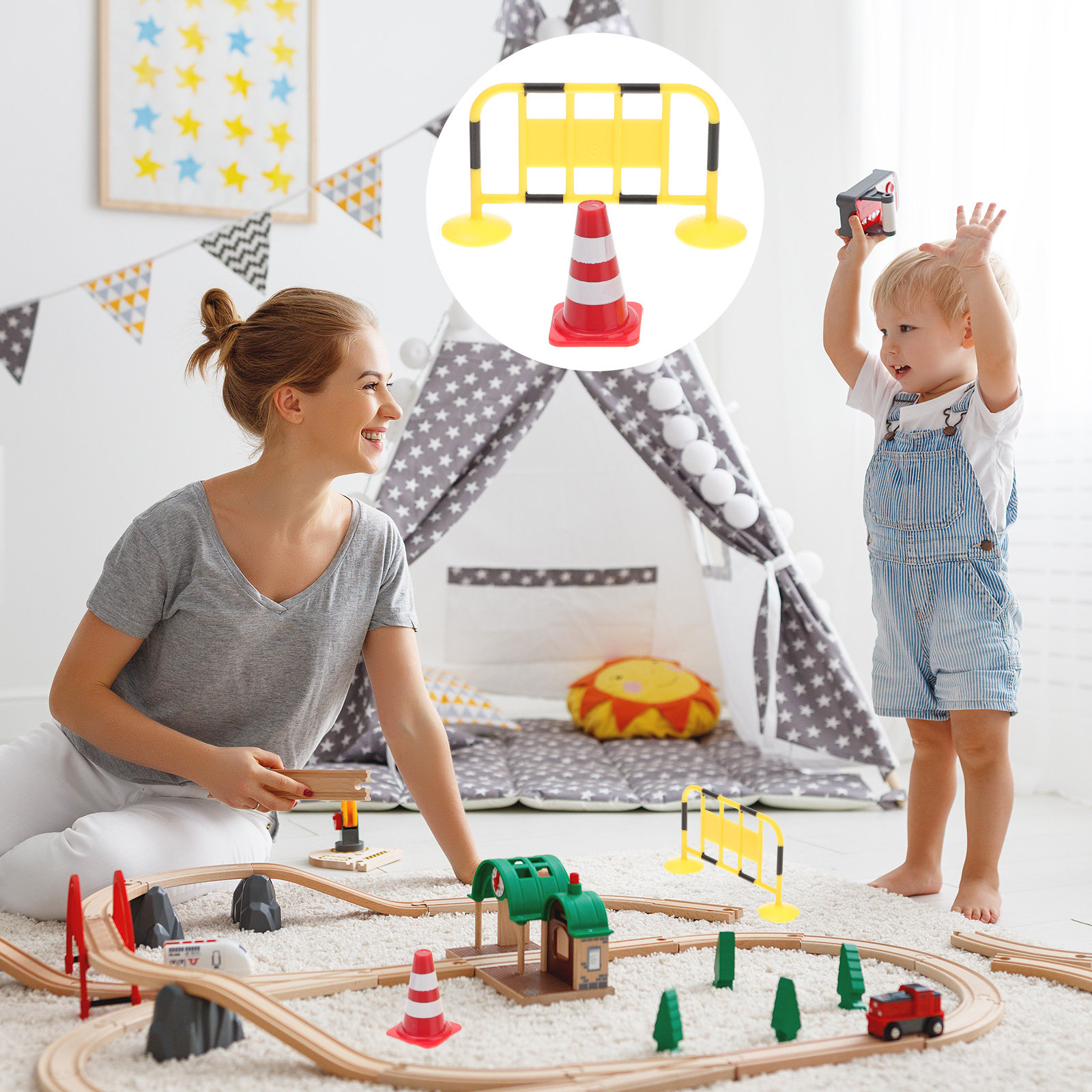 32Pcs Kids Traffic Cognitive E - Road Traffic Cone reseña y precio